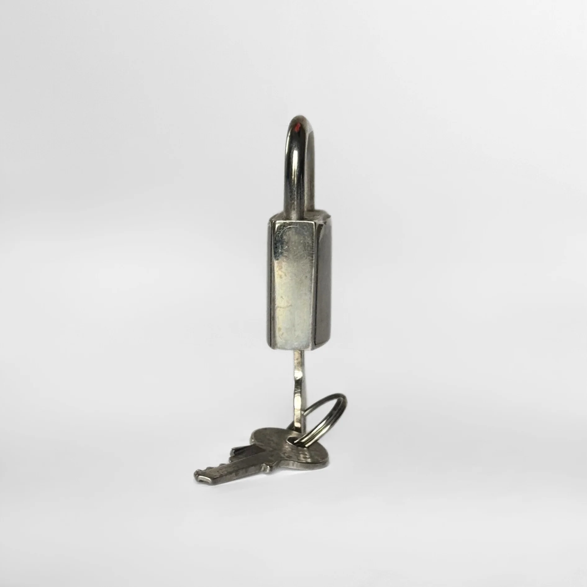 Fendi Fendi Lock With Key Silver Metal - Locks - Etoile Luxury Vintage
