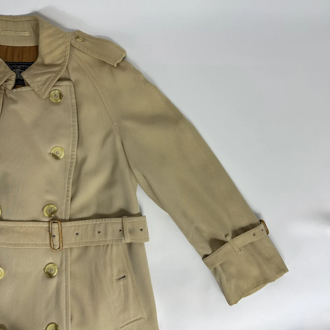 Burberry trench coat on white background