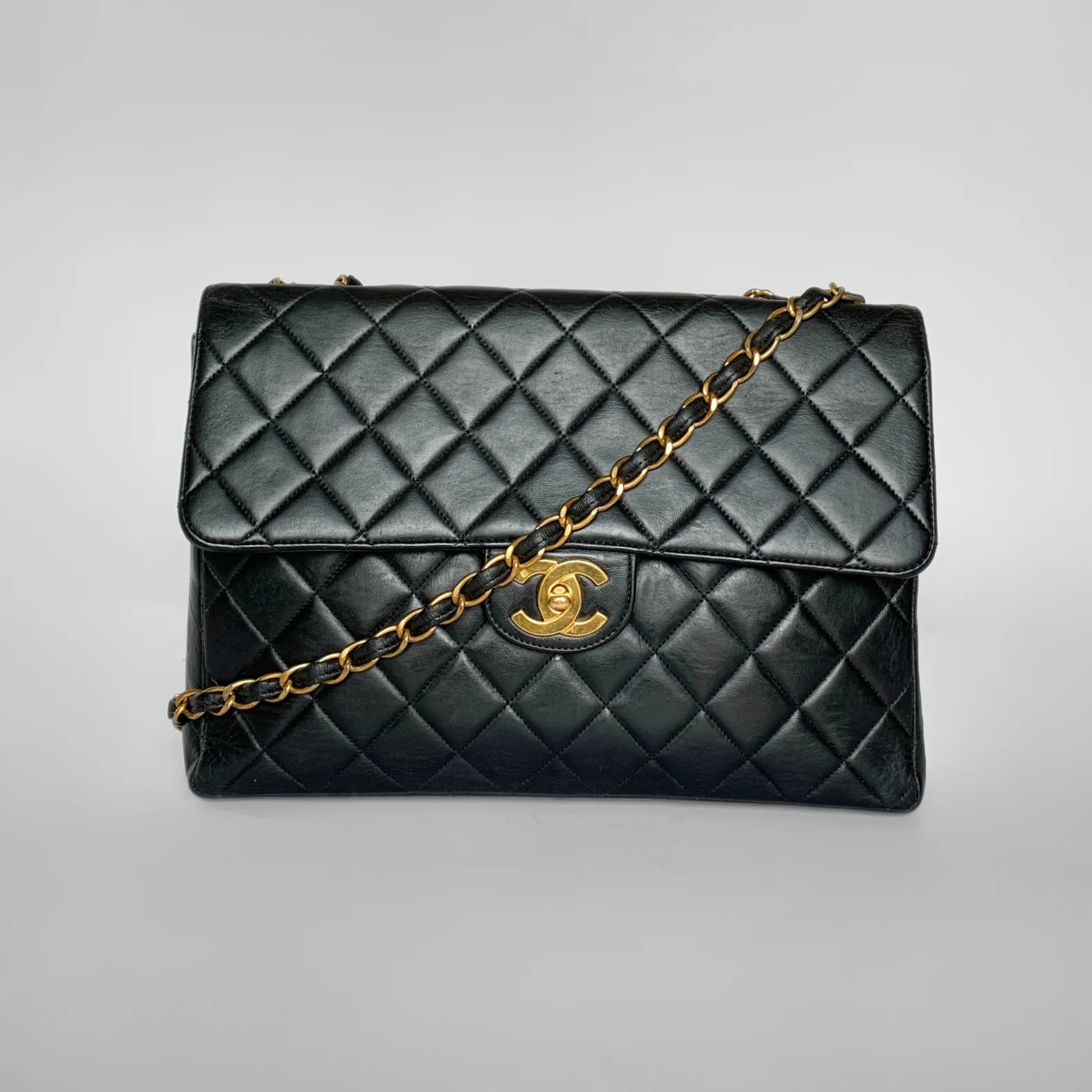 Chanel Chanel Classic Flap Bag Maxi Lambskin Leather - Crossbody bags - Etoile Luxury Vintage