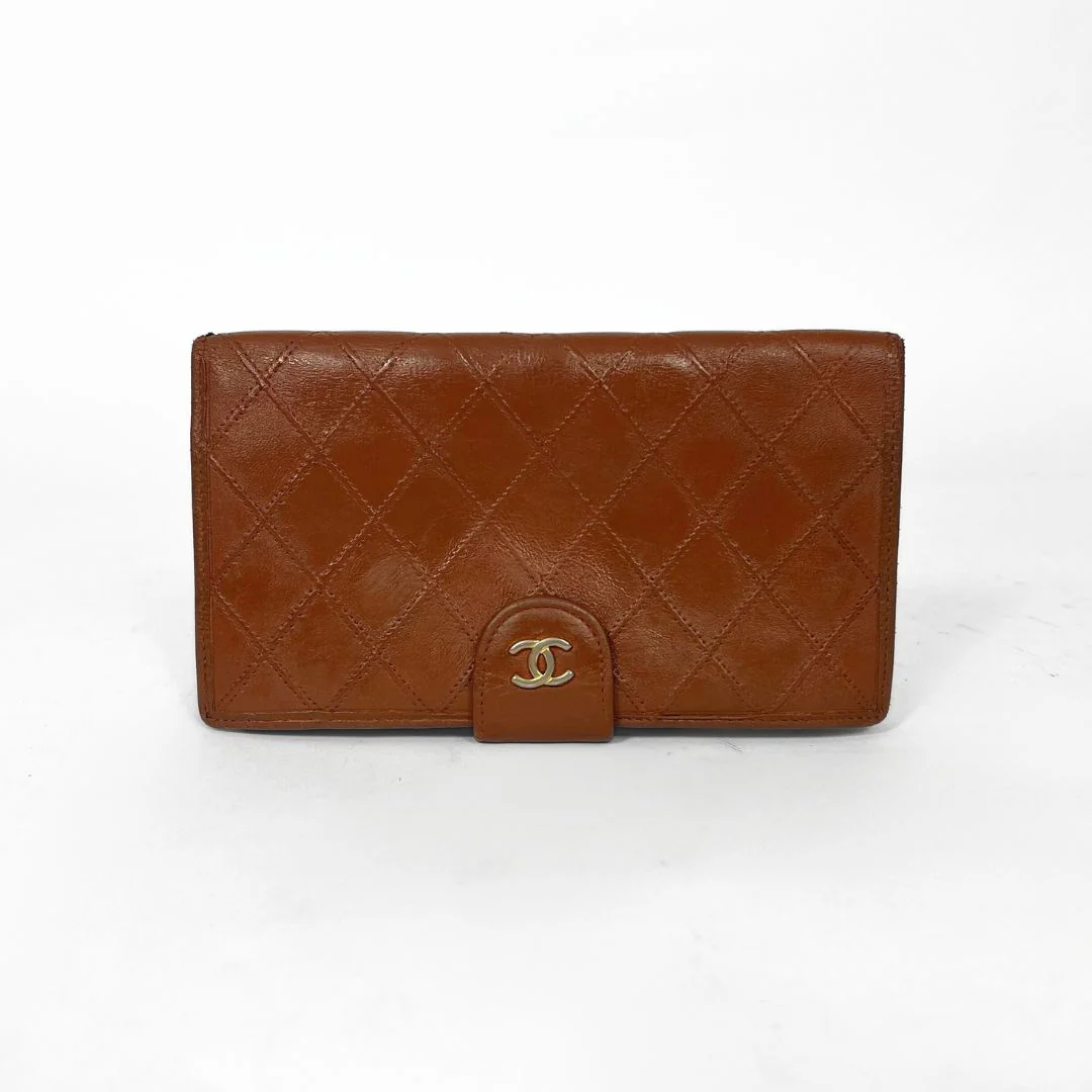 Chanel Chanel Wallet Brown Lambskin - Wallets - Etoile Luxury Vintage