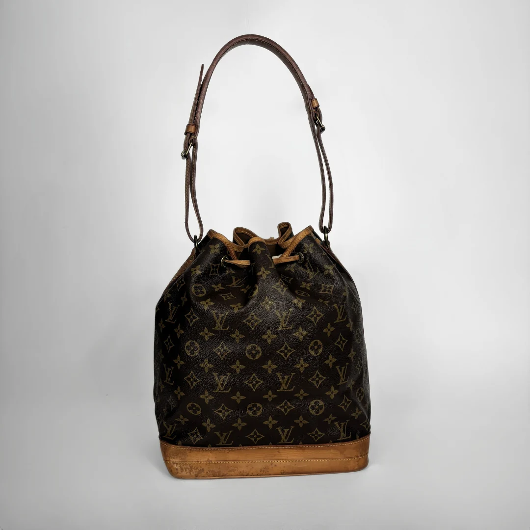 Louis Vuitton Noe Monogram Canvas on a white background
