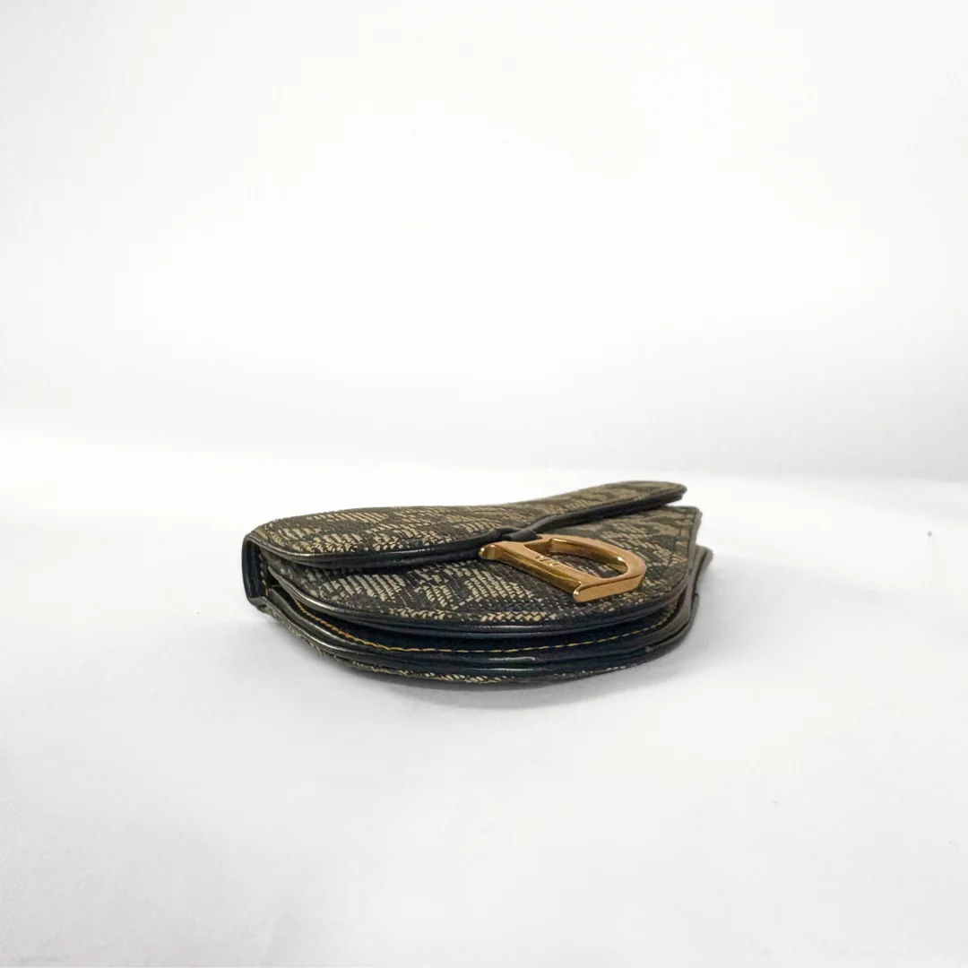Dior Dior Saddle Wallet Oblique Canvas - Wallets - Etoile Luxury Vintage